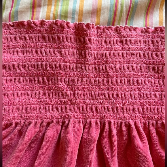 Rare Vintage Juicy Couture terrycloth smocked strapless babydoll dress, small - Picture 9 of 14